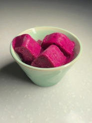 dragon fruit ice cubes